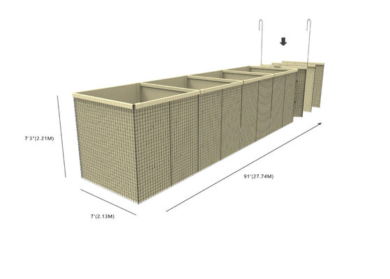 Durevolezza dell'anti di corrosione del CE di iso alta della sabbia della parete barriera militare di Hesco