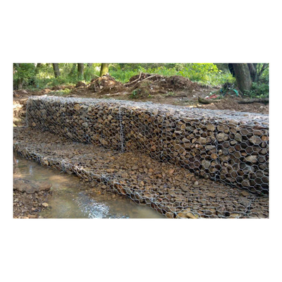 Anping Wholesale Galvanizzato 4*1*1 M Green Gabion Stone Basket per la protezione del suolo e delle rocce