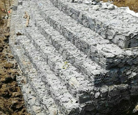 Gabion Basket Box Stone Cage Fenc Mesh River Bank Protection Wall Gabion tessuto 2*1*1m 3*1*0.5m 400*100*100mm Gabion Wire