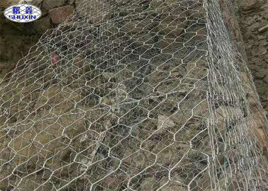 Muro di sostegno di pietra tessuto della rete metallica per la prova del tempo di protezione del ponte