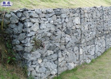 Protezione del suolo esagonale di forma del foro della gabbia di pietra d'acciaio galvanizzata inondazione