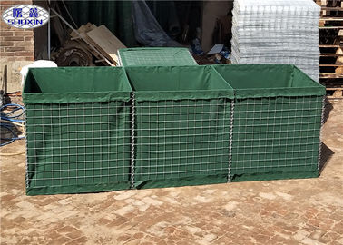 Barriere militari verdi di Hesco galvanizzate HDP per le fortificazioni temporanee