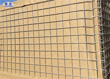 Barriere militari di Hesco della parete della sabbia galvanizzate HDP di mil 7 con il geotessuto UV di protezione di 300 GSM