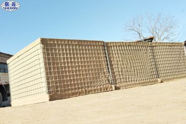 Parete riempita di sabbia montata delle barriere di mil 3 difensivi delle barriere di Hesco di sicurezza