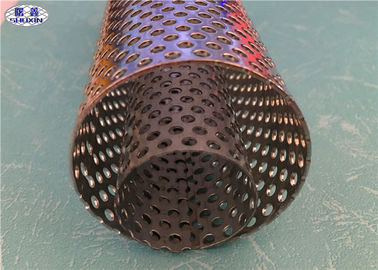 Metropolitana a spirale della rete metallica dell'acciaio inossidabile di Prerforated per l'elemento filtrante dell'acqua