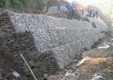 Muro di sostegno riempito pietra galvanizzato del canestro dei gabbioni dell'acciaio 80x100mm 60x80mm