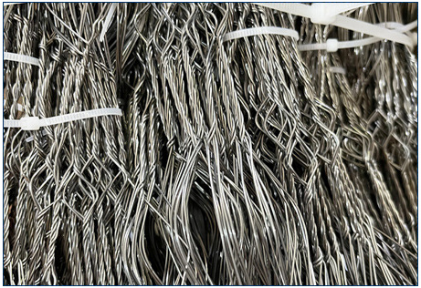 MZP Barriera a filo a bassa visibilità 0,5-0,9 mm Maglia di difesa del carro armato 3