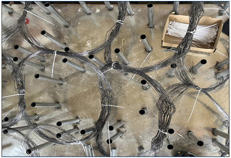 MZP Barriera a filo a bassa visibilità 0,5-0,9 mm Maglia di difesa del carro armato 5