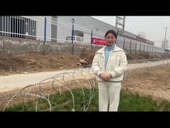 prodotti in filo spinato da rasoio dettagli aperti