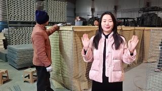 Barriere zincate saldate Barriere bastionate Muro anti-inondazione di sabbia