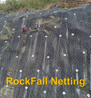 Protezione di Rockfall che cattura con la rete il muro di sostegno dei canestri del gabbione di 4mm