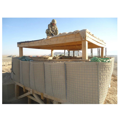 Barriera Hesco con parete di sabbia militare quadrata saldata portatile 3x3 pollici