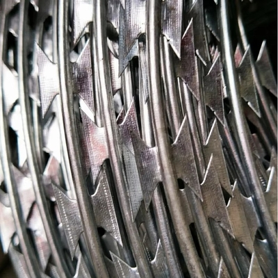BTO-22 Concertina Wire Electric Galvanized Nigeria Razor Barbed Wire Razor Wire Prezzo per rotolo