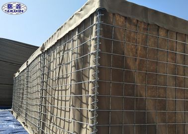 Scatola militare del gabbione rivestita tessuto, muro di sostegno dei canestri del gabbione