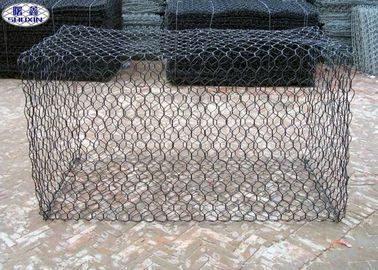 gabbie della parete del gabbione del rivestimento del PVC 80X100, muri di sostegno dei canestri della rete metallica