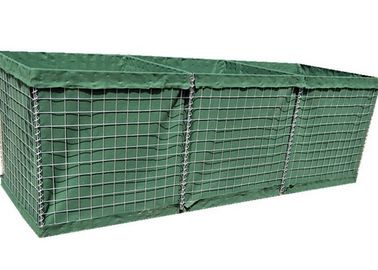 Sistema di barriera della scatola HESCO del gabbione della maglia del filo di acciaio a basso tenore di carbonio per le pareti della difesa e di sicurezza