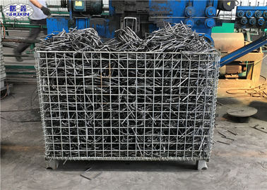 Gabbie del pallet della rete metallica di stoccaggio dell'officina, gabbia industriale saldata galvanizzata di stoccaggio