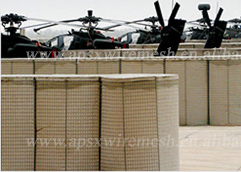 3&quot; X 3&quot; parete militare di Hesco dell'esercito del gabbione saldata barriera difensiva per protezione