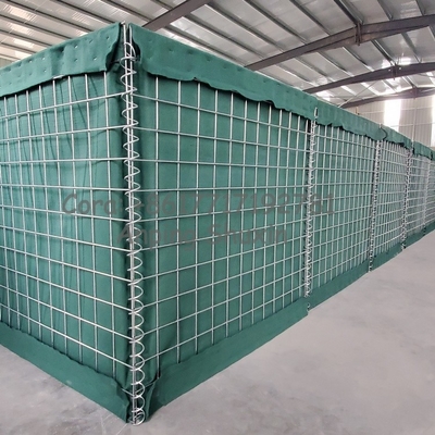 Sicurezza Acciaio Protezione Maglia Gabione Box Barriera difensiva Galvanizzato Gabione Sabbia di Riempimento di Parete
