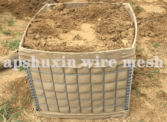Vendita a caldo Barriera difensiva terra saldata Gabion Barriere difensive Cage di roccia Contenitore
