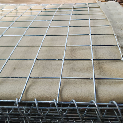 Militare 4-6mm Dimensione personalizzata Barriera difensiva galvanizzata Galfan Geotextile Tissu per contro alluvioni