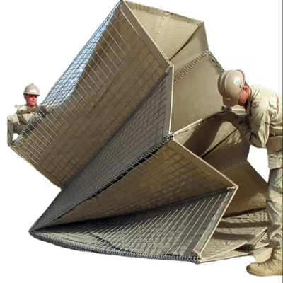Barriera di alta resistenza da 1 a 12 mil Barriera difensiva a maglia galvanizzata Barriera militare Barriera muraria per il tiro