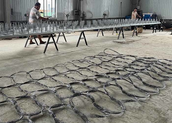 Serbatoi di filo di ferro galvanizzato riduce la mobilità della rete di rete di barriera del serbatoio