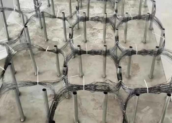 Difesa di frontiera cattura filo di ferro barriera anti carro armato pista avvolgimento filo di maglia