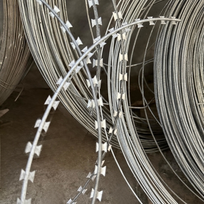 Anping High Quality Razor Barbed Wire Double Concertina Razor Wire Fabbrica