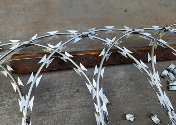 I confini nazionali utilizzano filo spinato per impedire l'arrampicata