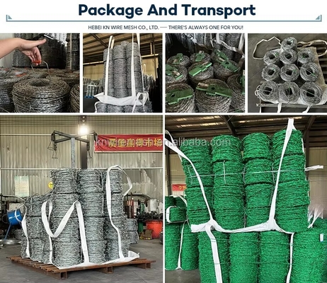 25mm filo spinato di ferro galvanizzato filo spinato antirrubo sicurezza filo spinato recinzione 12 calibro acciaio a basso tenore di carbonio galvanizzato filo spinato pakistan filo spinato con certificato CE