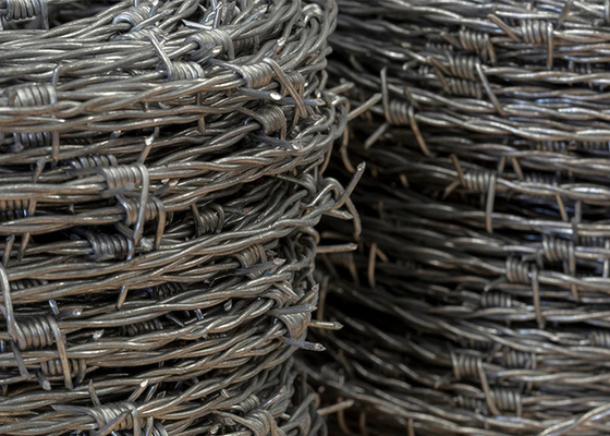 Protezione per la costruzione di recinzioni 1.8 mm doppio filo tradizionale galvanizzato a filo spinato