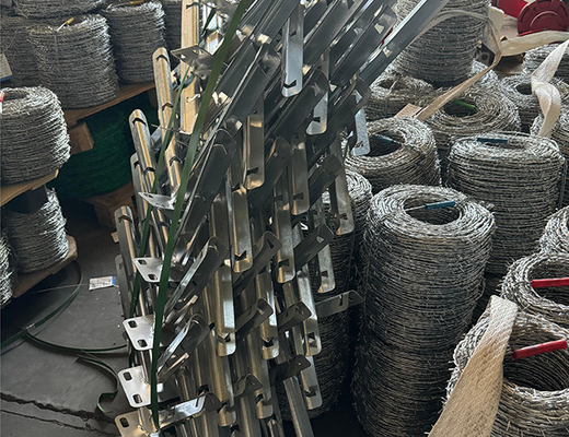 Fuoco galvanizzato a caldo filo spinato di sicurezza filo di grande diametro per confini sicuri