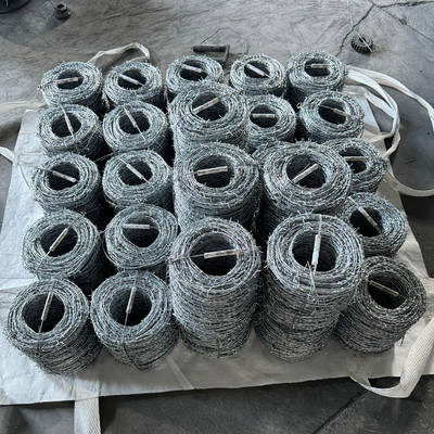 Protezione della sicurezza galvanizzata Spike Rope PVC Rivestito Barbed Wire Mesh Fence Stock Fast Delivery