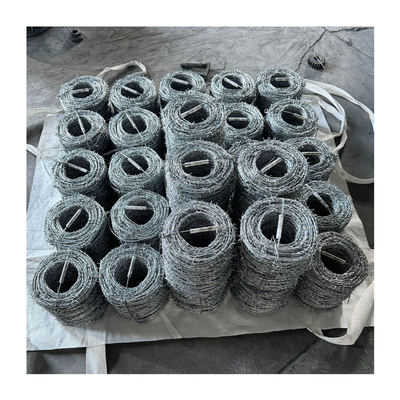 500 metri filo spinato 12,5 calibro filo spinato galvanizzato con 14 calibro 4 punti spinati