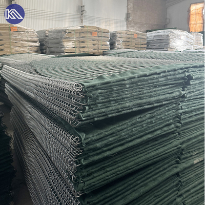 MIL1 1,37m High Galfan Coated welded Gabion Line With Geotextile Military Grade HESCO Flood Barriers In USA Market