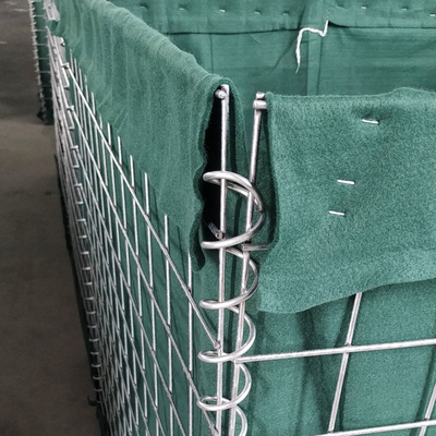 Contenitore a maglia di filo pieghevole e rivestimento di tessuto pesante