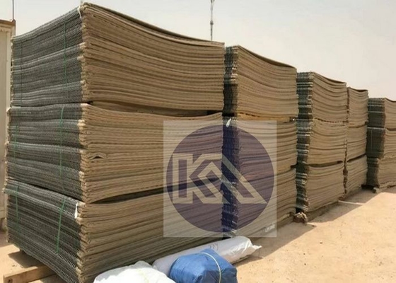Cesto di gabion rivestito di tessuto ricoperto di zinco pesante utilizzato per fortificazioni di protezione di barriera difensiva e pareti a prova di esplosione