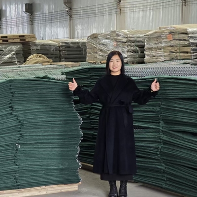 Barriere difensive per pareti di sabbia galvanizzate, rivestite, saldate, di tipo gabion