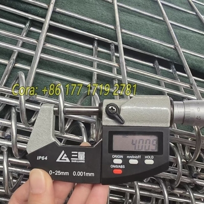 Barriere difensive per pareti di sabbia galvanizzate, rivestite, saldate, di tipo gabion