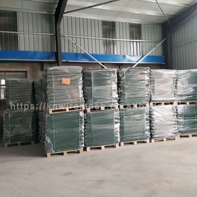 350g di zinco alluminio materiale barriere difensive saldatura muro di gabiano con sabbia / geotessile verde