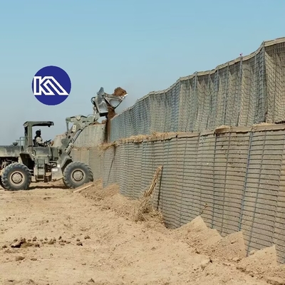 Anti-corrosione Barriera in gabione pesante Galfan Coating Mi10 Barriera difensiva per parete di sostegno di emergenza