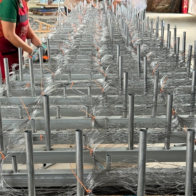 Rete di avvolgimento di piste di serbatoi ad alto zinco galvanizzata Putanka Border Defense Tank Obstacle Net Anti Tank Barrier Wire Mesh