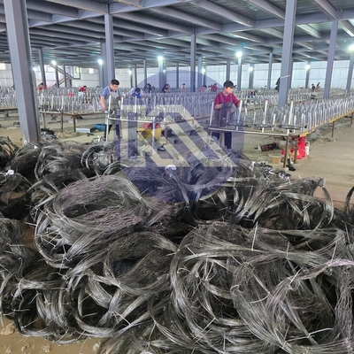Barriera di sicurezza MZP Tangle 10x5x1.4 Barriera a maglia di filo anti-cisterna filo in ghirlanda tessuto in anelli