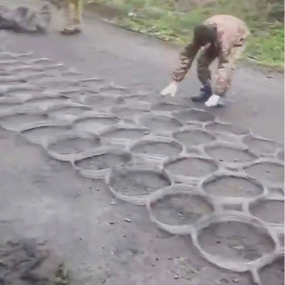 Recinzione di ostacolo di serbatoio non visibile 10x5x1.4m Barriera di rete di filo KN di sicurezza del serbatoio