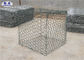 Le gabbie rivestite di plastica della parete del gabbione/roccia esagonale hanno riempito le gabbie del gabbione