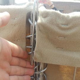 5mm Barriera difensiva con filo 20 cellule 1*1*1M 1*1*5M Flessibilità Scudo di rete saldata nera