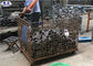 Il pallet d'acciaio della rete metallica ingabbia lo stoccaggio resistente pieghevole per il magazzino