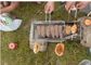 Rete metallica portatile della griglia del barbecue, reticolato all'aperto della griglia del barbecue per il pesce dell'arrosto