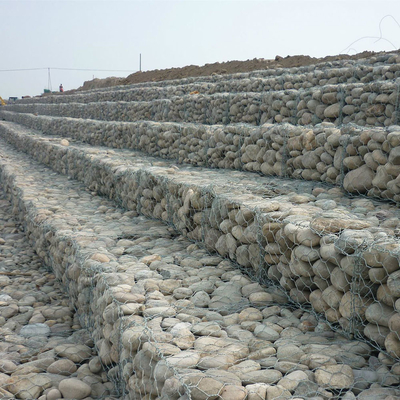 progettazione esagonale galvanizzata pesante tessuta 2.7mm del muro di sostegno dei canestri del gabbione